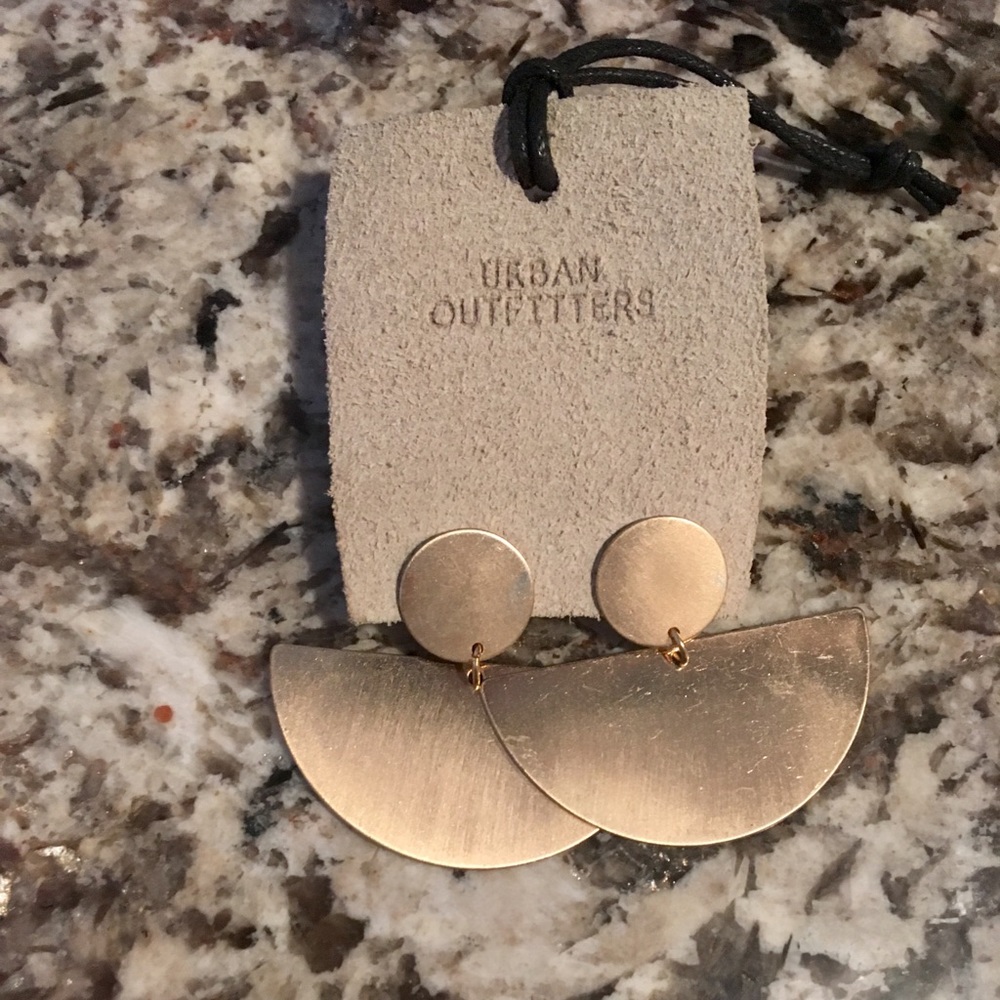Urban outfitters gold geometric earrings